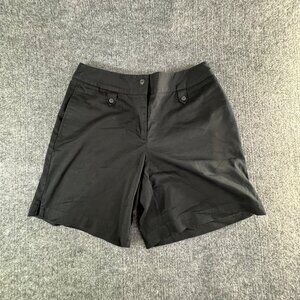 Womens Liz Golf 10 LIZ CLAIBORNE black golf shorts Inseem 8" hip to hip 21